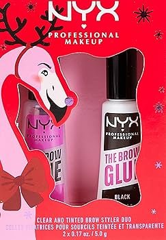 NYX Professional Makeup The Brow Glue Duo Eid Gift Set - Clear AND Black