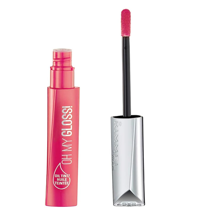 Rimmel Oh My Gloss Oil Tint Lip Gloss, 500 Pop Poppy