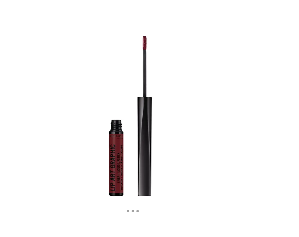 Rimmel Lip Art Graphic Liner and Matte Liquid Lipstick, 810 Be Free, 1.8ml Rimmel Lip Art Graphic Liner and Matte Liquid Lipstick, 810 Be Free