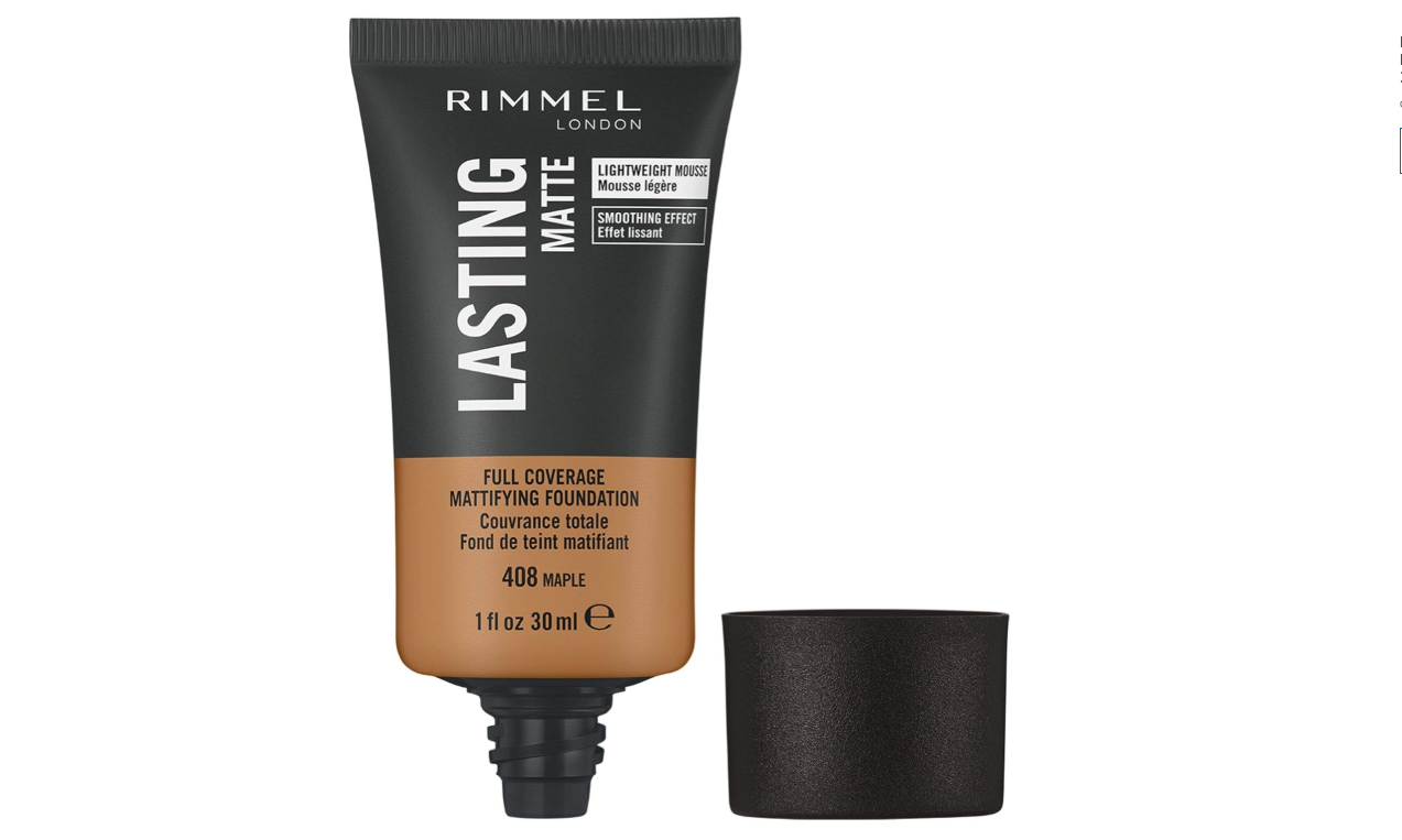 Rimmel London, Lasting Finish Matte Foundation, 408 Maple, 30ml