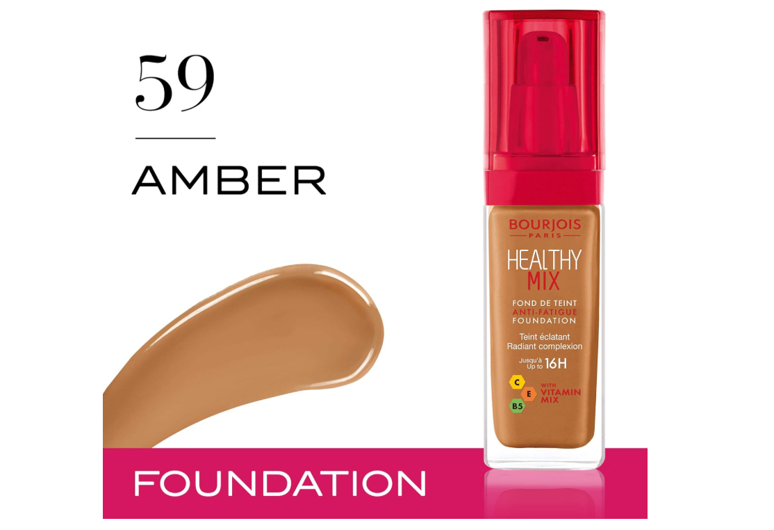 Bourjois Healthy Mix Anti-Fatigue Foundation. 59 Ambre / Amber, 30 ml