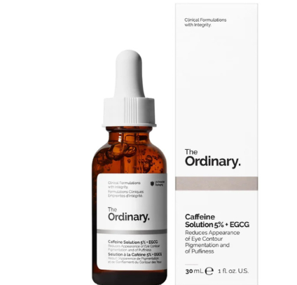 The Ordinary Caffeine 5% + EGCG Eye Serum, Reduces Dark Circles, Puffiness, Brightens Tired Eyes - 30m