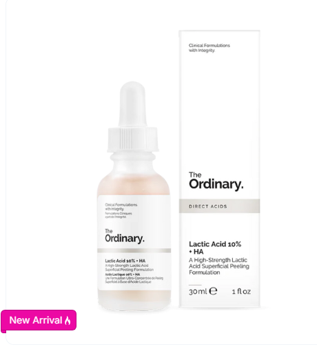 The Ordinary Lactic Acid 10% + HA 2%, Gentle Daily Exfoliating Serum for Smooth, Hydrated Skin - 30ml