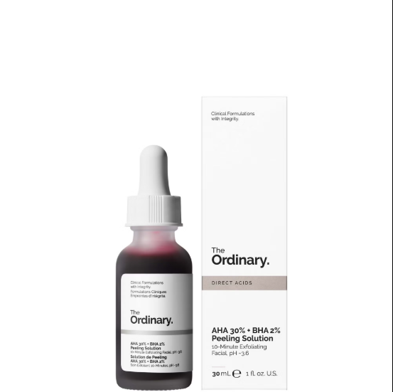 The Ordinary AHA 30% + BHA 2% Peeling Solution, Advanced Exfoliating Serum for Smoother, Even Skin - 30ml