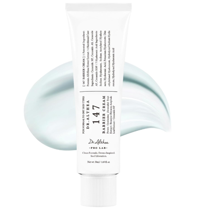 Dr. Althea 147 Barrier Cream, Daily Skin Barrier Repair Care, Deep Hydrating with Hyaluronic Acid