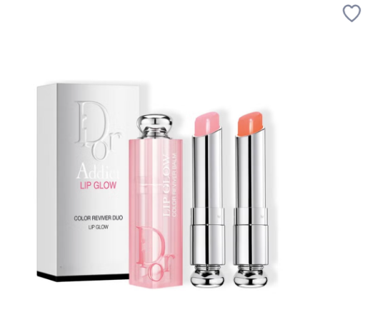 Dior Addict Lip Glow Lip Balm, Reviver Duo Pink (001) Coral (004 )Lipstick Gloss Balm Travel collection.