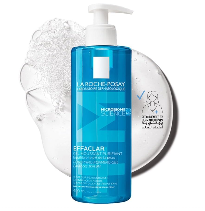 La Roche-Posay Effaclar Purifying Foaming Gel Cleanser for Oily, Blemish-Prone Skin 400ml