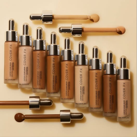COVER FX Custom Cover Drops, Multi-Use Shade-Adjusting Liquid Foundation and Concealer Makeup