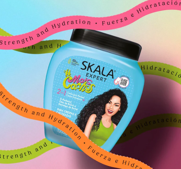 Skala Expert Mais Cachos 2 -in- 1 Curl Treatment Cream, Hydration, Definition, and Repair for Curly Hair - 1000g