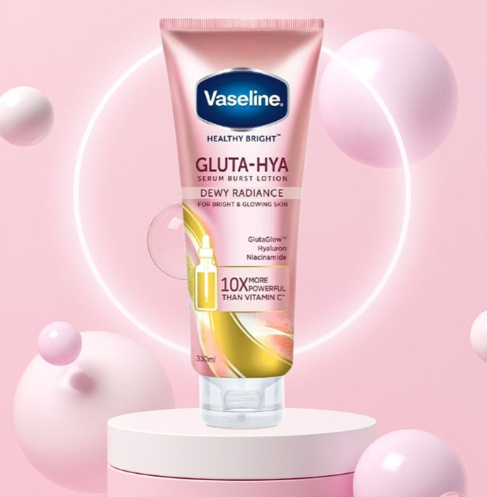 vaseline gluta hya serum burst lotion dewy radiance 300ML