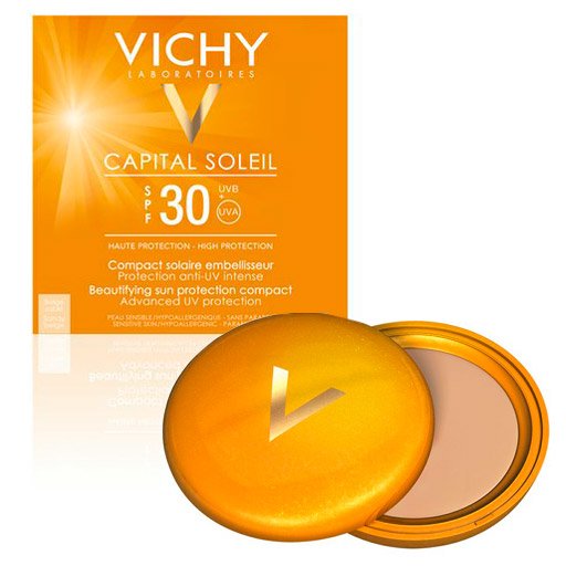 Vichy Ideal Soleil spf30 Beautifying Sun Protection Compact Sandy Beige 9g