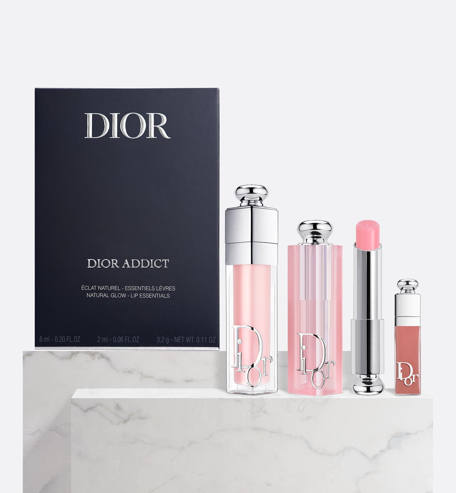 DIOR Addict Essentials Lip Glow, Lip Maximizer & Mini Lip 3 Piece Set