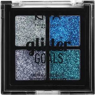NYX Glitter Goals Cream Glitter Palette Quad