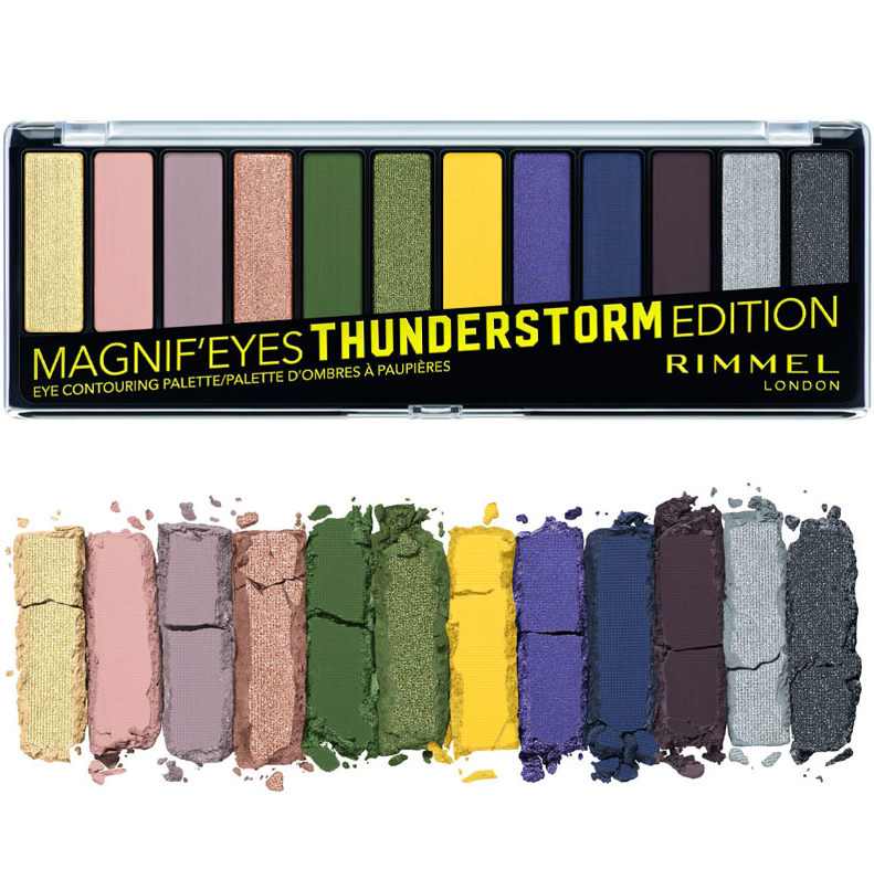Rimmel London Magnif'eyes Eyeshadow Palette 12 pan #010 Thunderstorm Edition