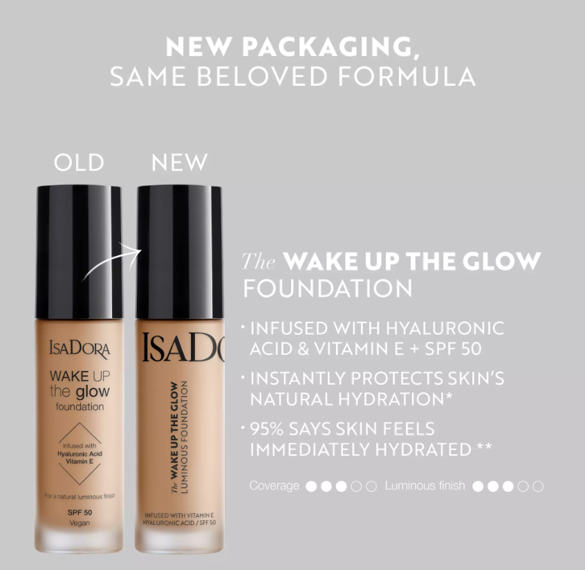 IsaDora Wake Up the Glow Foundation SPF50