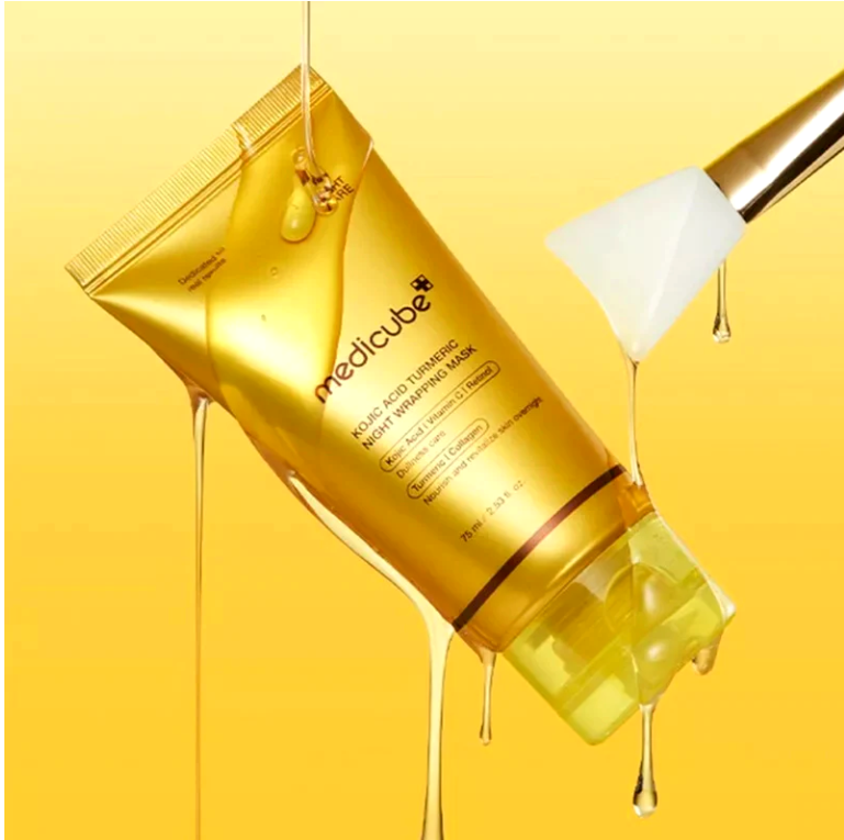 MEDICUBE Kojic Acid Turmeric Night Wrapping Mask 75m