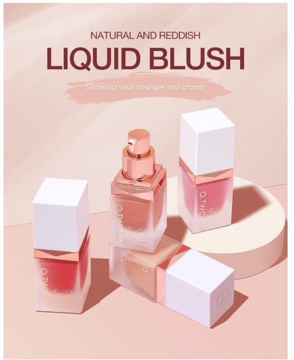 O.TWO.O NEW ARRIVAL 4 COLORS LIQUID BLUSHER