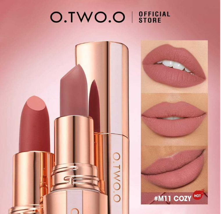 O.TWO.O Intense Misty Kiss Lock Colour Matte Lipstick