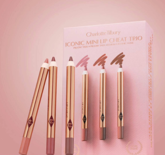 CHARLOTTE TILBURY PILLOW TALK ICONIC MINI LIP CHEAT TRIO  3 X POID
