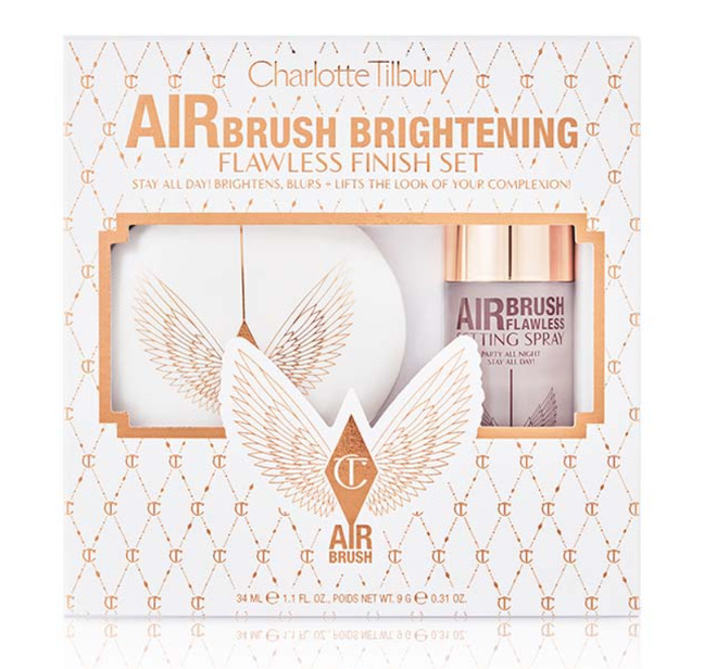 CHARLOTTE TILBURY AIR BRUSH BRIGHTNING FLAWLESS FINISH SET 34ML